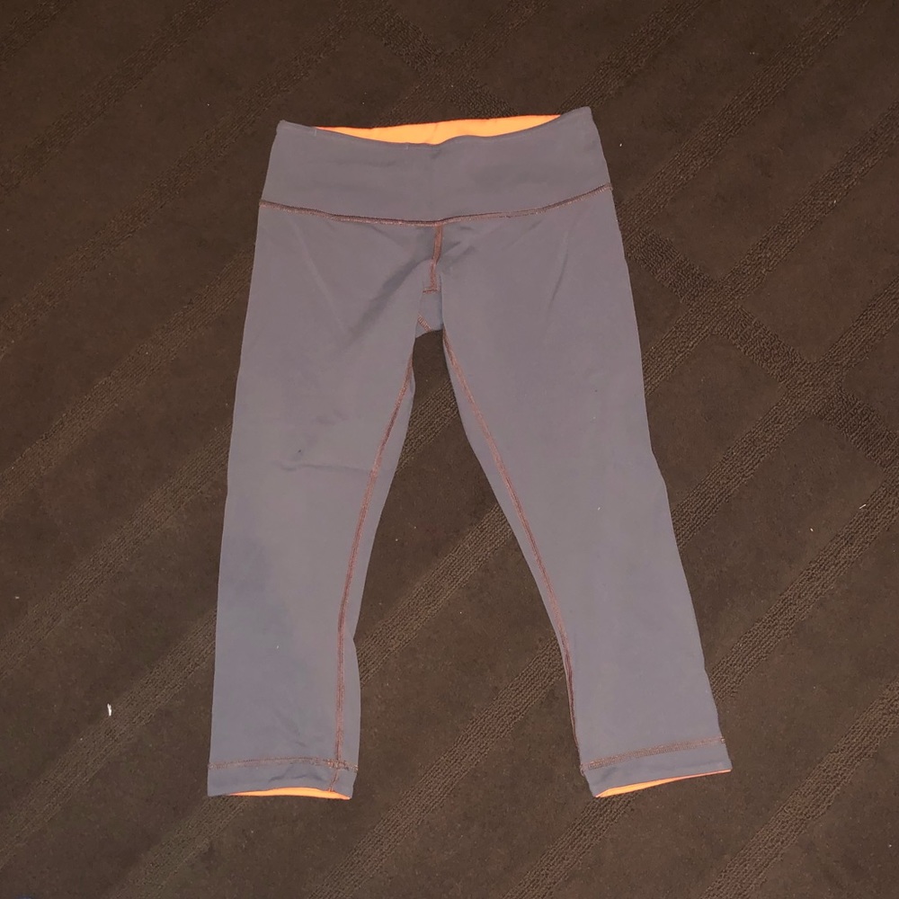 Lululemon pants Orange and gray reversible